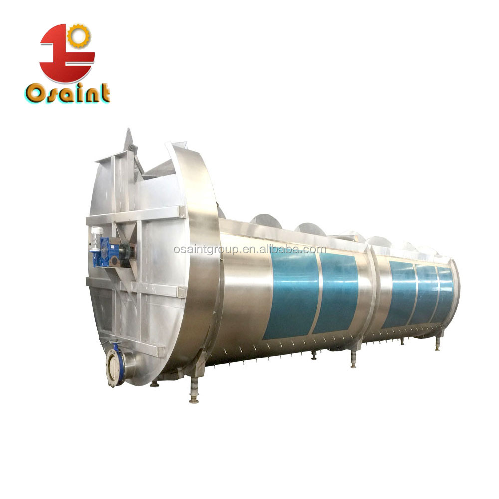 Heavy duty screw chiller for halal chicken slaughtering line