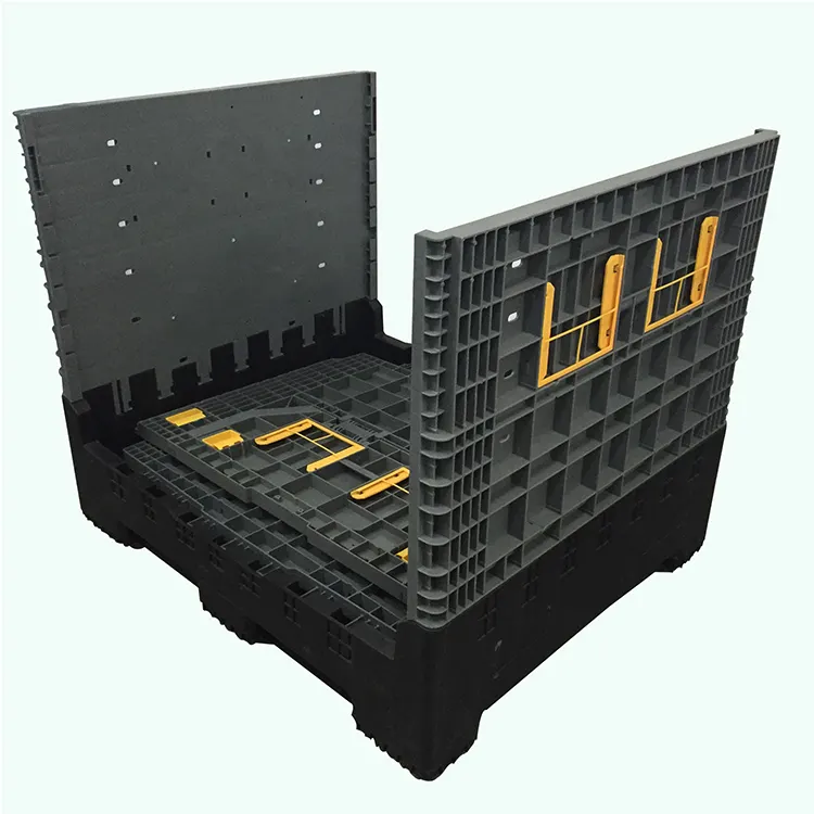 HDPE large collapsible folding plastic pallet bin made in china