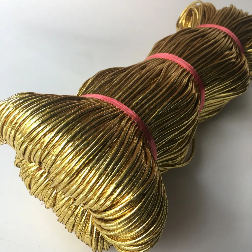 Превосходный золотой и серебряный металлический шнур для продажи