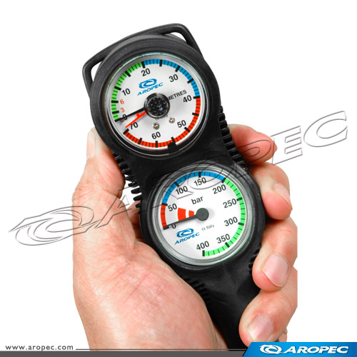 Mini 3 Gauge Console Diving Sports Base 3 for Swim & Dive Gear & Accessories