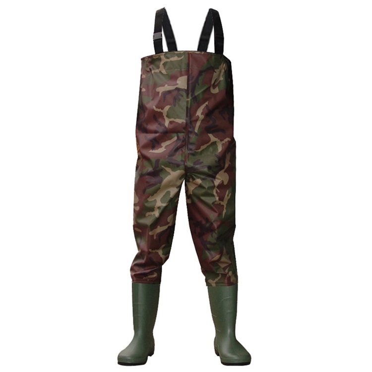 2019 Manufacturer Hot Selling 100% Waterproof Nylon For Men Chest Waders PVC Material Boots Wholesale Fishing Waders