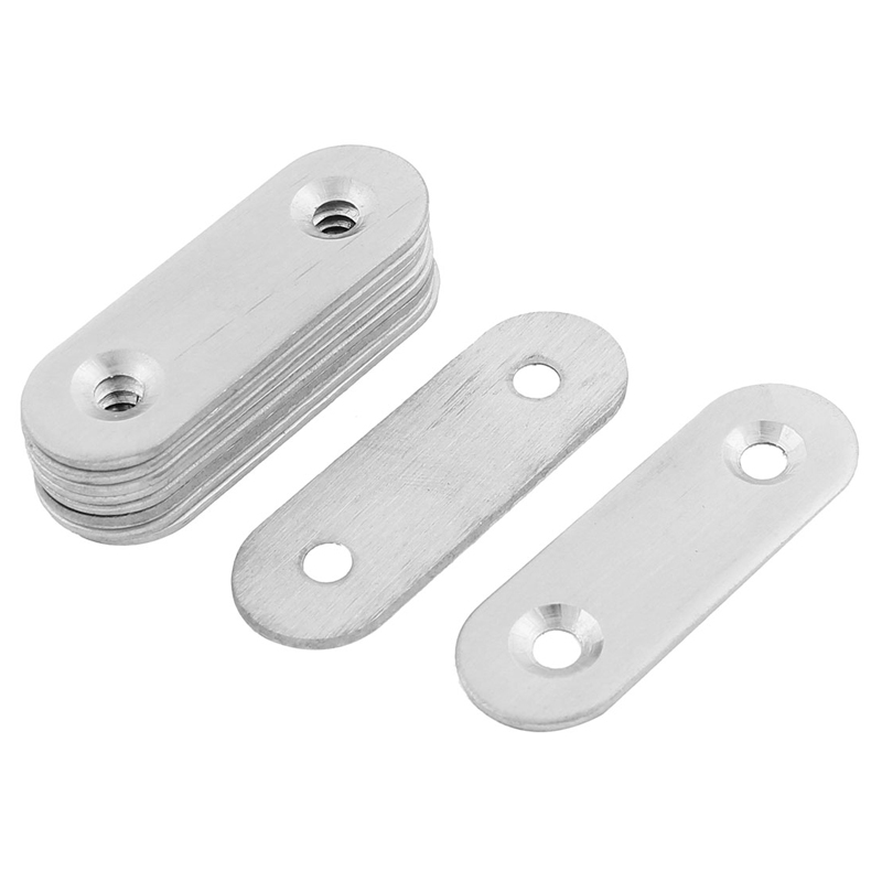 Flat metal bracket zinc plated mending plates