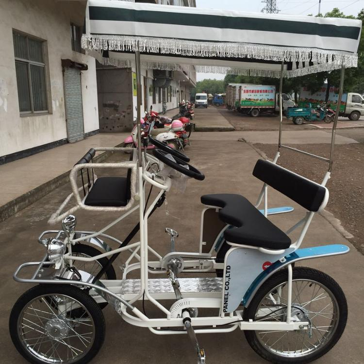 Электрический двухместный велосипед SURREY со светодиодной подсветкой quadricycle
