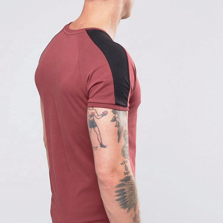 Wholesale men's gym wear muscle fit training t shirts
