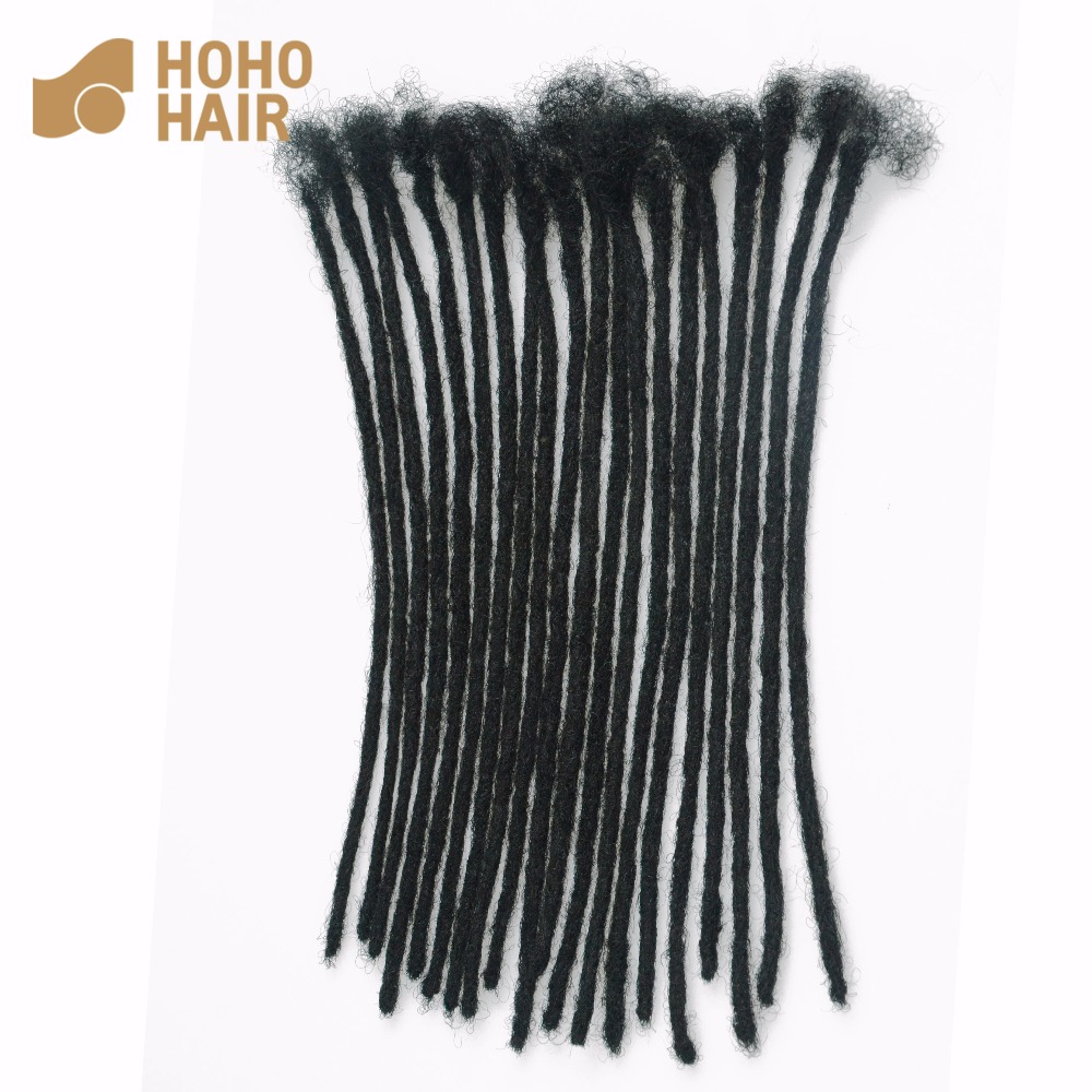 [HOHO dread] 0,4 см, черный, 10 дюймов, страшный замок, вязаный крючком Плетеный волос