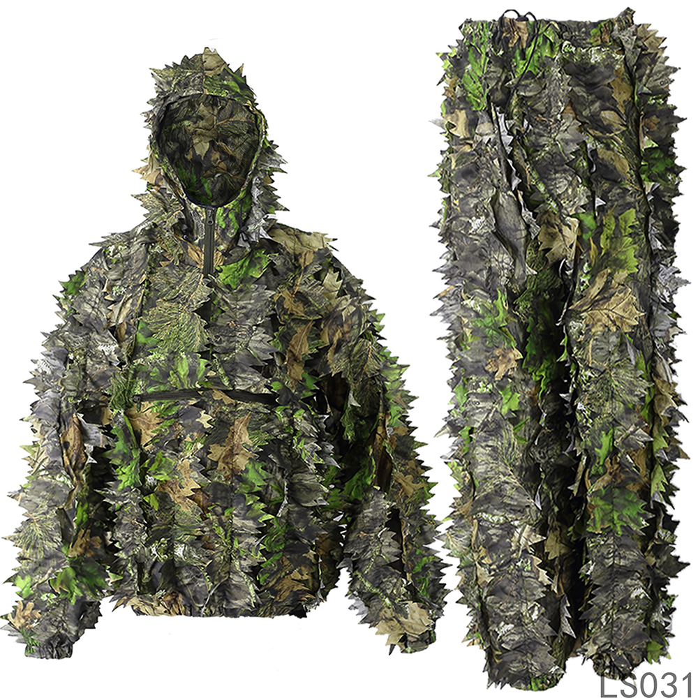 Оптовая продажа, камуфляжный снайперский военный костюм ghillie из ткани для охоты