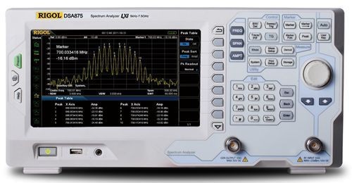 RIGOL DSA875-TG с отслеживанием генератор 9 кГц ~ 7.5 ГГц анализатор спектра с все-цифровой если технологии