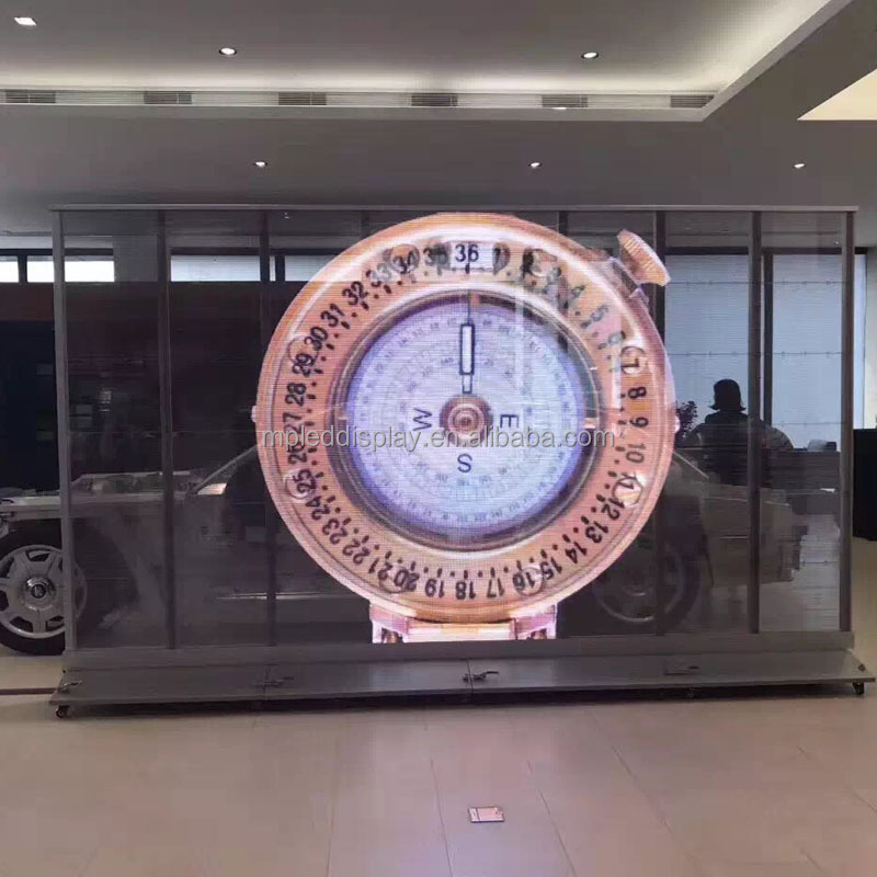 MPLED 6500CD высокая яркость под солнцем дешевая цена стеклянный светодиодный дисплей прозрачный СВЕТОДИОДНЫЙ экран