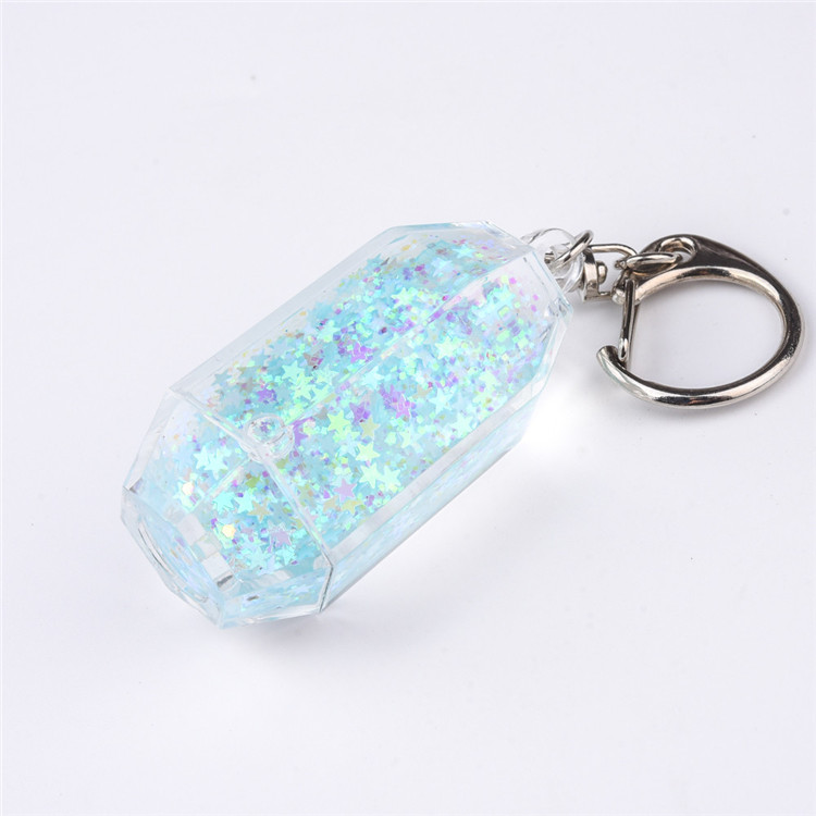 Bling Блеск зыбучие пески жидкого металла брелок Best Подарок Шарм
