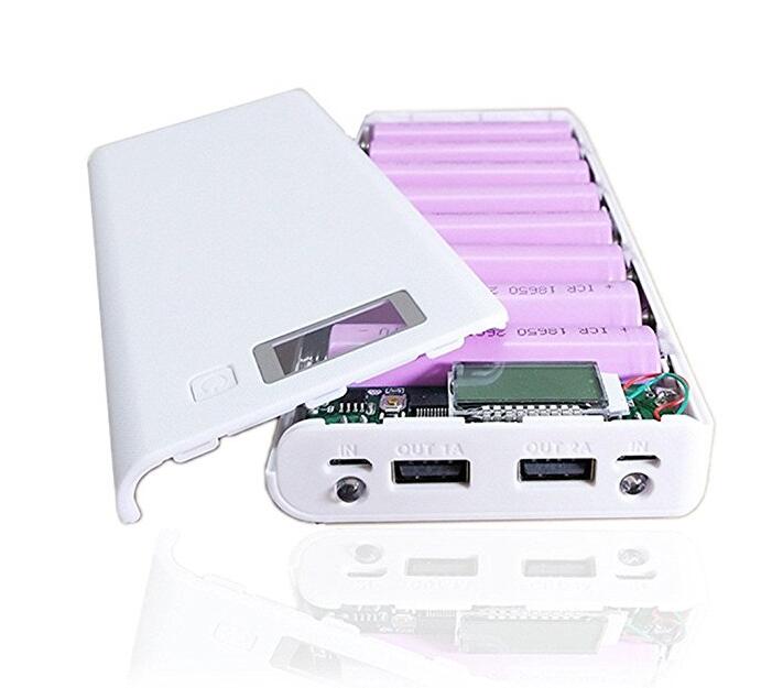 DIY USB зарядных устройств для мобильных телефонов Чехол упаковка 8 шт. 18650 батарея держатель для телефона