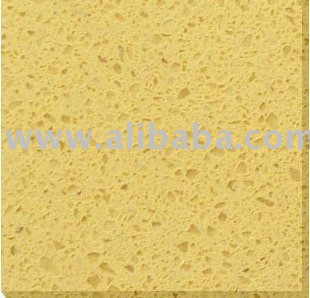 Yellow Engineered Quartz Stone Slab