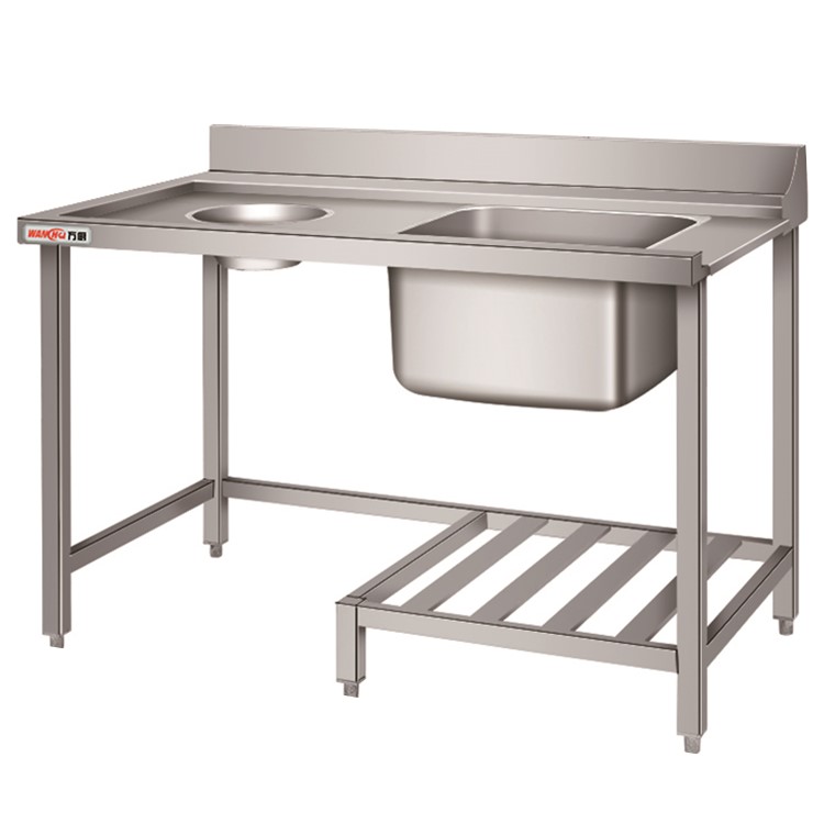 Stainless Steel Commercial Restaurant Kitchen Dishwasher with Sink & Work Table for Industrial Equipment Factory