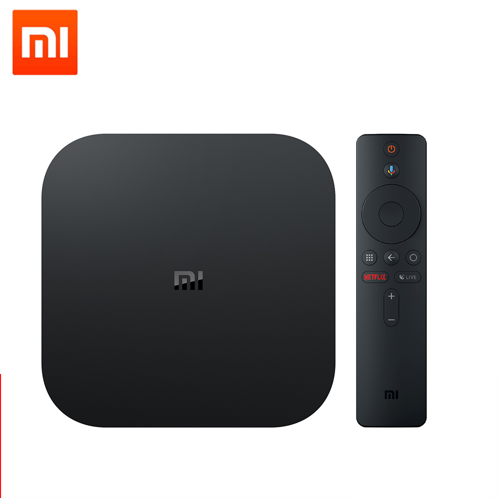 Новое поколение xiaomi mi Smart TV Box S 4K Google Assistant четырехъядерный Android 8,1 телеприставка