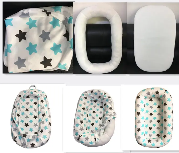100% Cotton New Born Baby Soft and Comfortable folding baby bed/baby nest