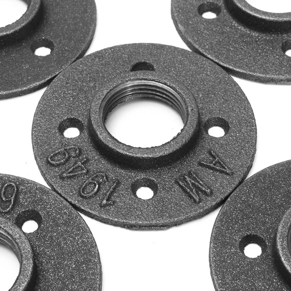 3/4 "черный malleable железной трубы и трубы фитинги пол фланец в DIY мебель