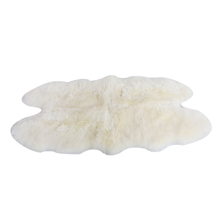 Rownfur 4 P гостиная овчины мех животных rugs области пол ковры s