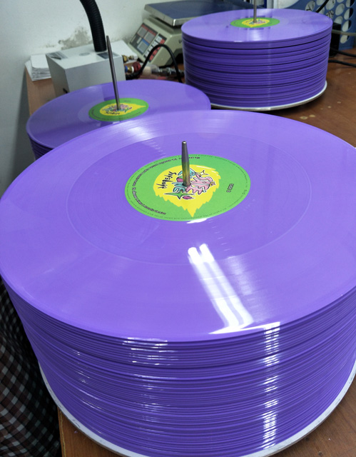 Непрозрачный фиолетовый цвет запись splatter запись 12 "виниловая запись поставщик Китай
