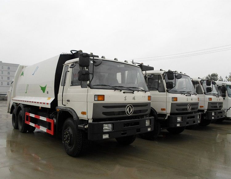 Dongfeng 6*4 11 тонн, 18 м3, грузовик для уплотнения мусора с функцией самозагрузки сзади, для продажи в саудовской аравии