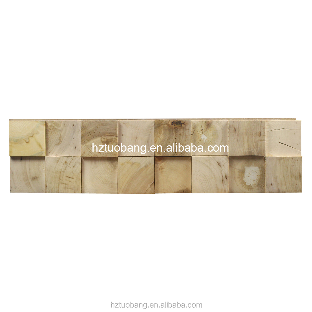 Backsplash выветрились 3d декоративные деревянные стены Paneling