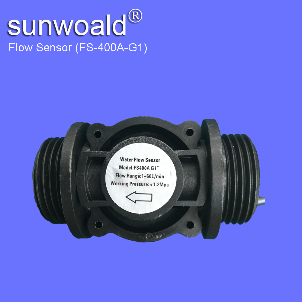 Sunwoald DN25 "G1" пластиковый магнитный зал датчик расхода воды для воды в бассейне резервуар для воды