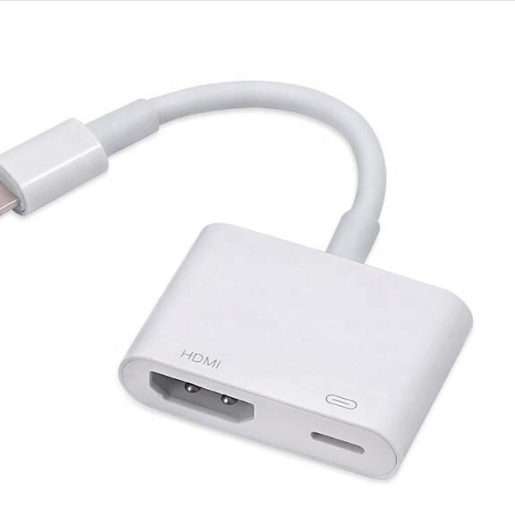 Высокое разрешение 4K видео AV ТВ цифровой конвертер Кабель-адаптер для iphone к HDMI интерфейс разветвитель с зарядным устройством для iPad