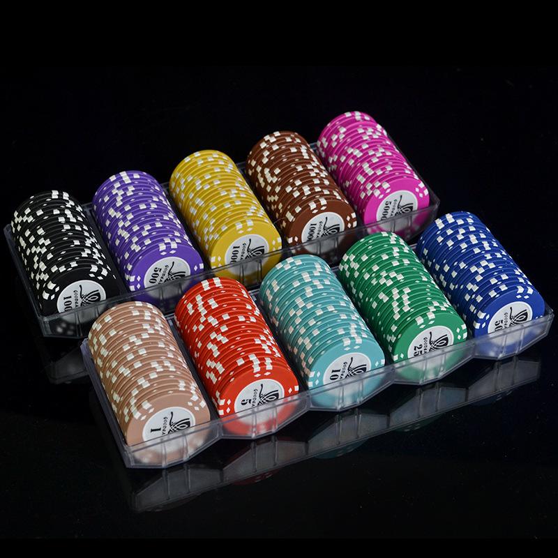 Пластиковые покерные фишки Casino Chips в форме фишек Казино обычай печать чип глины покер