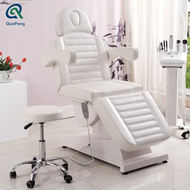 High quality electric facial chair bed/cosmetic electric beauty salon spa facial bed