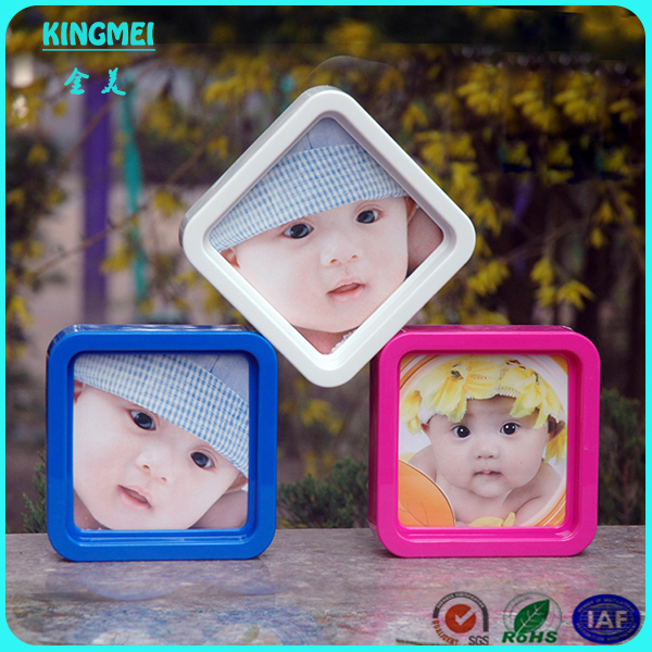 Oem и odm Вращающийся Crystal акрил Cube фоторамка
