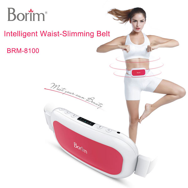 Hot Design Elastic Stretchy Workout Weight Loss Waist Tighten Muscle 6 Ems Massage Modes Vibration Fat Burning Massage Belt