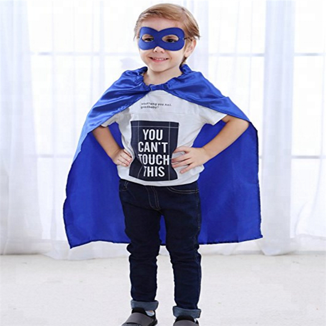 OEM Promotional Satin Make Up Party Capes And Masks For Kids