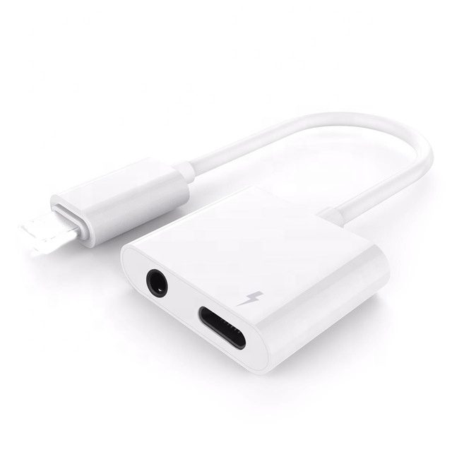 Адаптер для iPhone 7 3,5 мм Aux Jack наушники Аудио Сплиттер Белый кабель зарядка музыки для iphone X XS Max XR 8 Plus