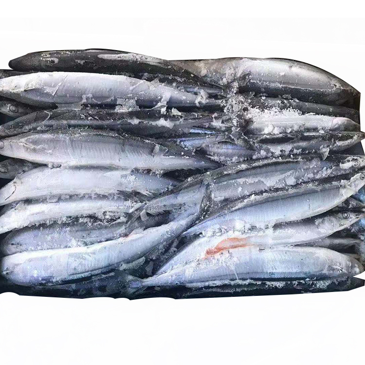 2019 Новые оптовые замороженные морепродукты весь тихий saury цена для продажи Замороженные тихоокеанские saury w/r