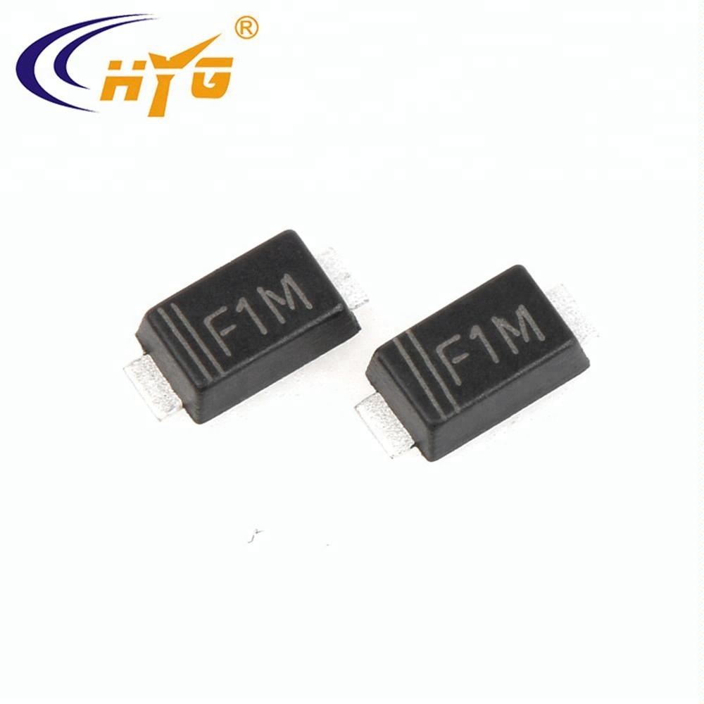 SMD диоды быстрого восстановления F1B SOD123 Упаковка Шелковый экран F1M 1A/100V SMD диоды быстрого восстановления оптом