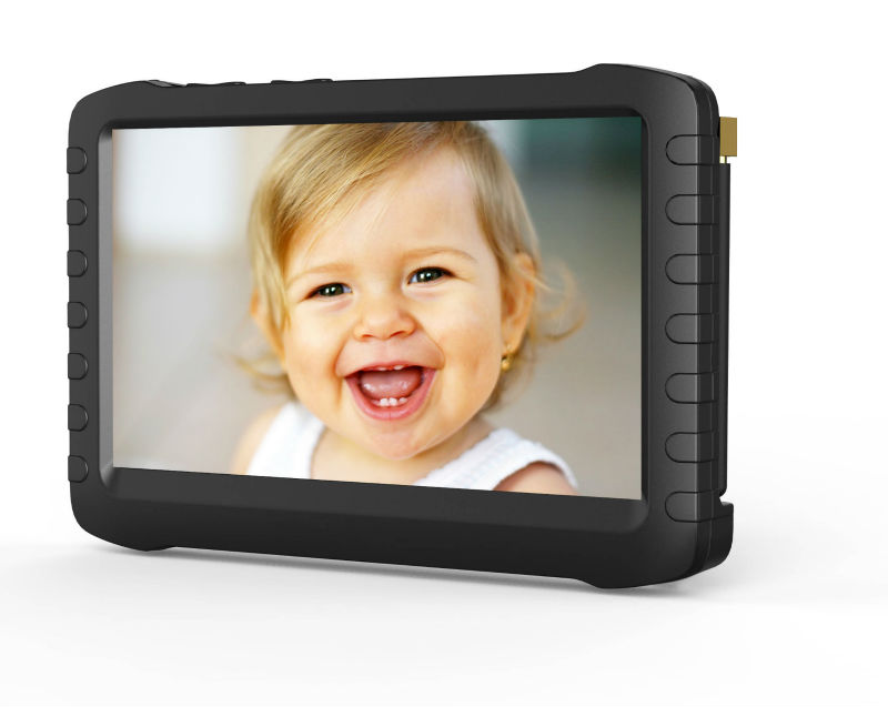 5-дюймовый ЖК-мини cctv dvr с входом и выходом AV(движение поддержка обнаружения и циклическая запись, 3200mAh батарея)