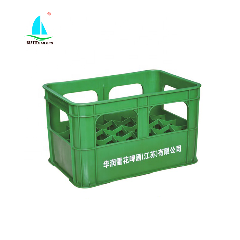 Стеклянные бутылки для напитков, коллектор, материал HDPE, бутылки для пива, вина, банки, дешевый пластиковый ящик, хорошее качество, заводской экспорт, для продажи