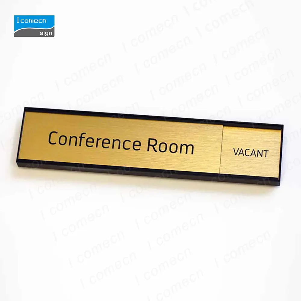 metal wall nameplate/ door sign holder/sign plate/2*10 office sign