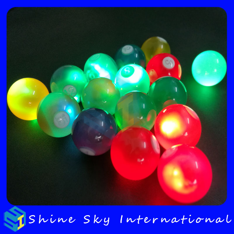Snooker Balls With Led Light Up Patented Product