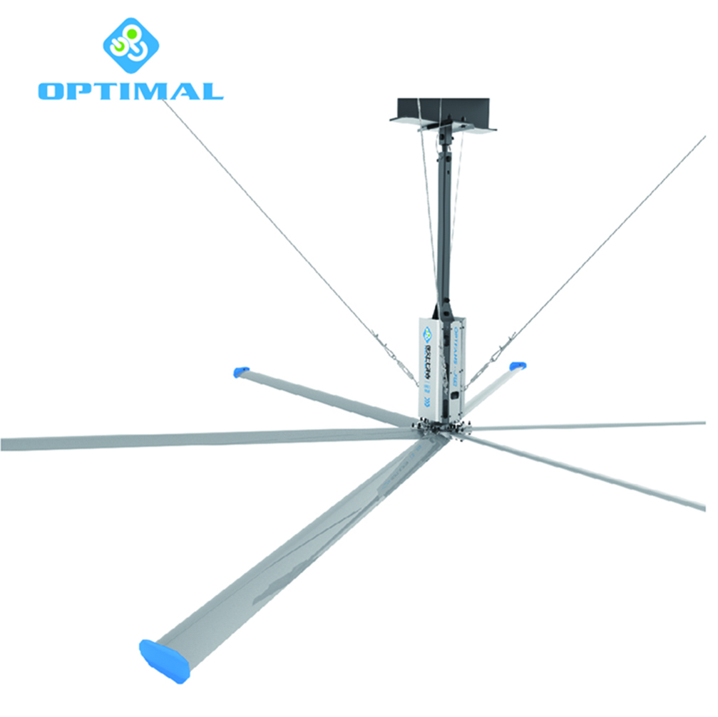 Промышленный гигантский потолочный вентилятор OPT HVLS, 18 футов
