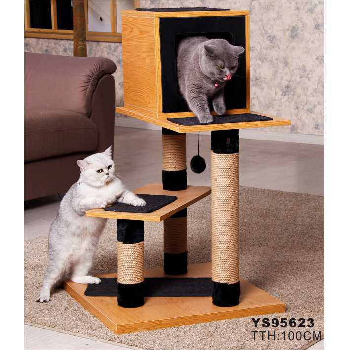 Cat Scratcher House Condo For Cats Cat Tree Products