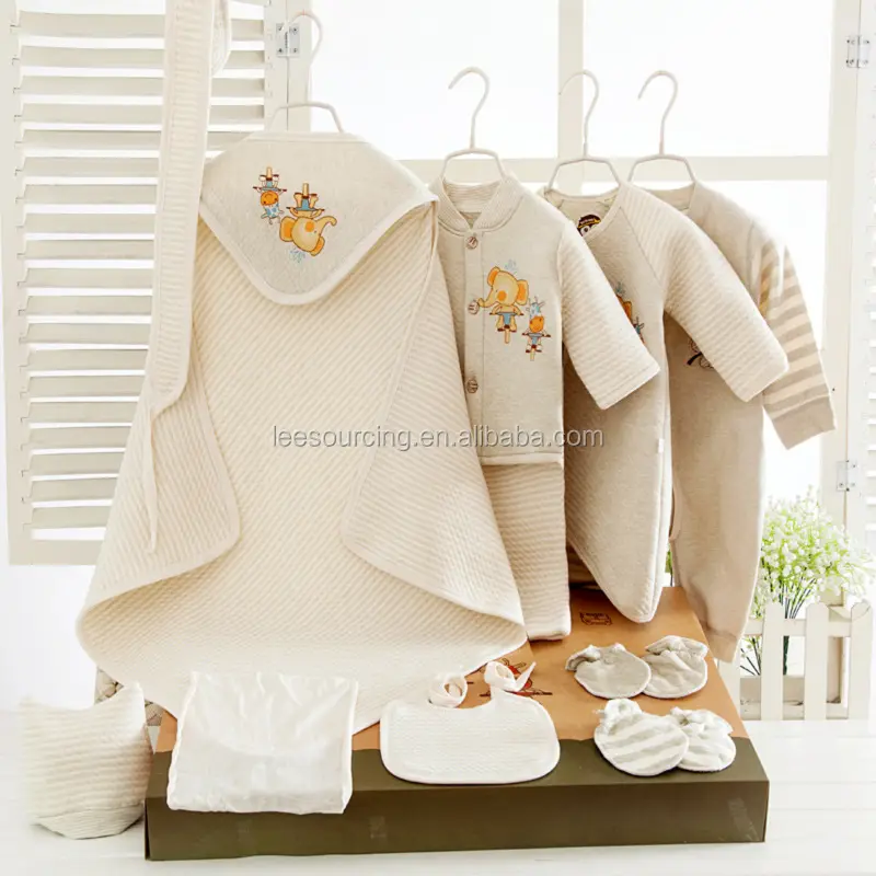 High quality organic cotton clothing newborn baby gift set baby clothing sets