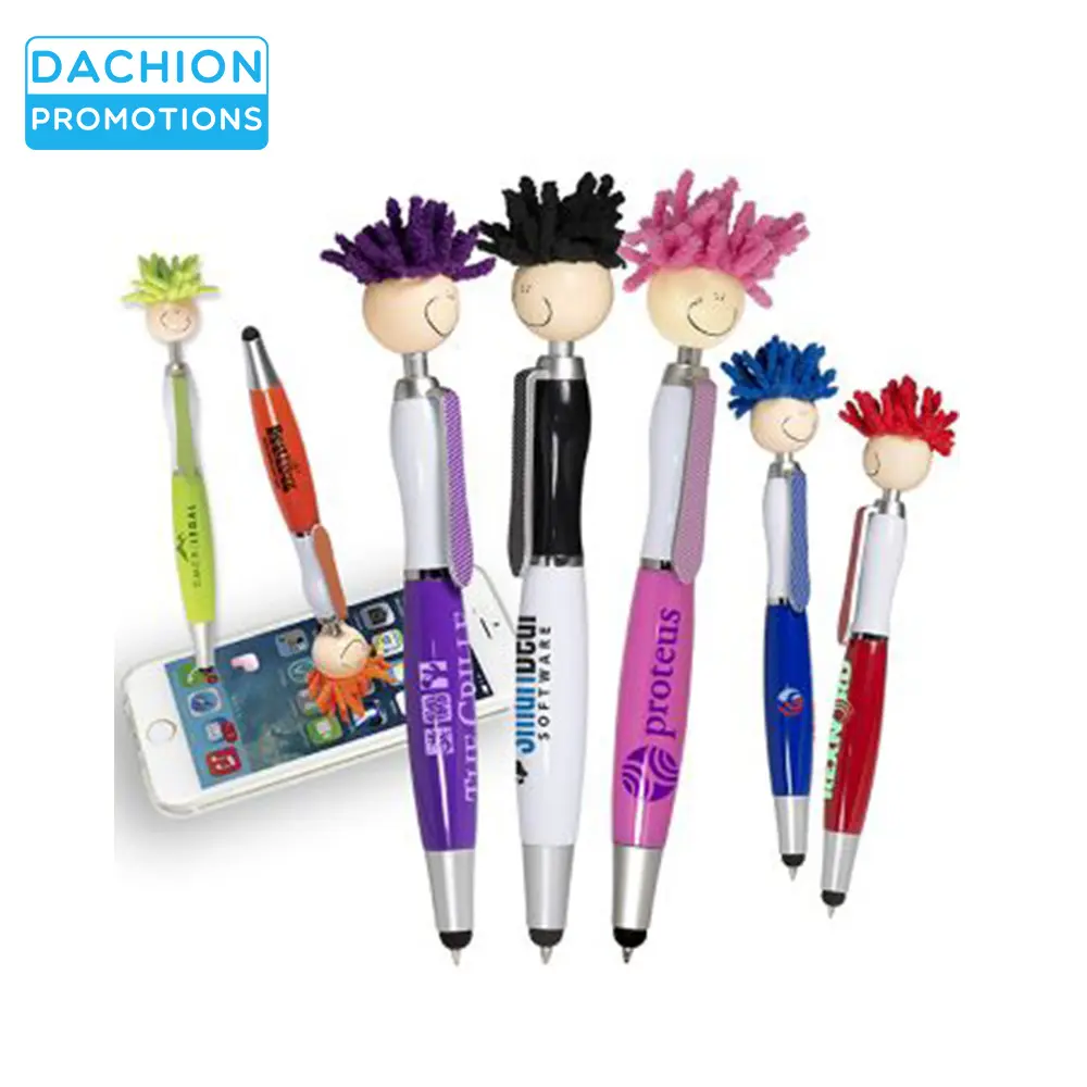 Personalized Mr. Mop Top Stylus Pen and Cleaner