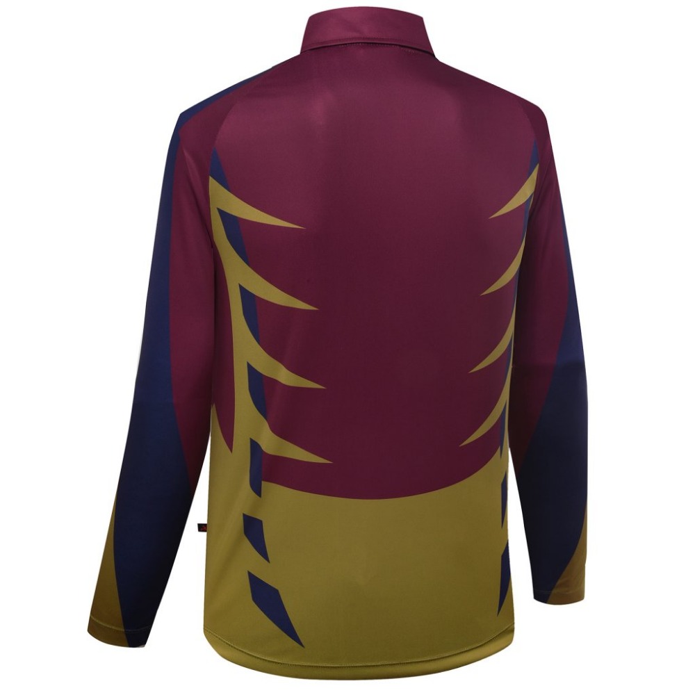 Women clothing wear custom long sleeve polo shirt two color polo shirt