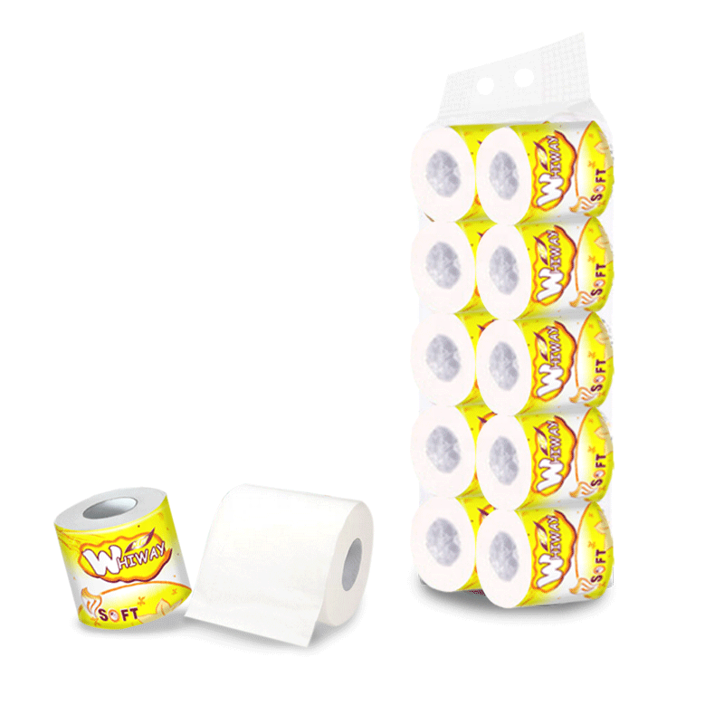 China paper factory stock lot toilet paper tissue rolls