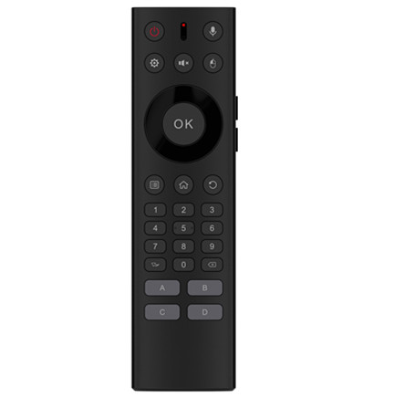 Новый дизайн 2,4G Airmouse пульт дистанционного управления голосовым управлением с инфракрасным пультом дистанционного управления обучения и кнопкой настройки