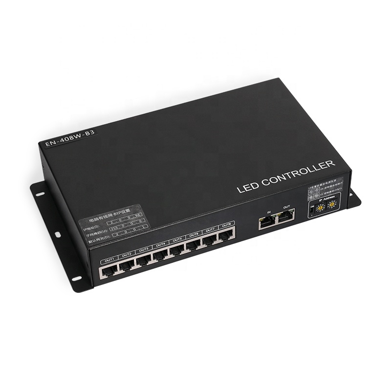 EN-408W ПК программируемый светодиодный контроллер 2811 2812 1024 пикселей x8 CH онлайн прибор приемно-контроллер