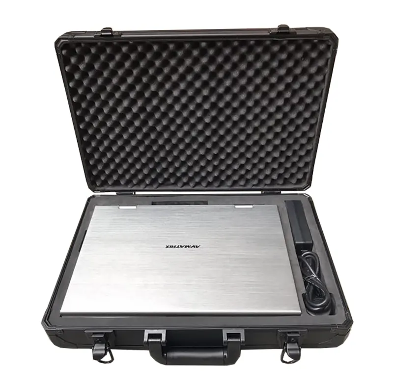 Pro aluminum custom briefcase attache case laptop box with customized inlay