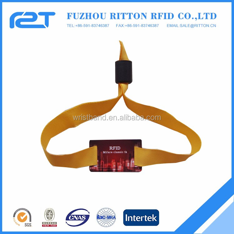 Для продвижения фестиваля uhf rfid браслет браслет, сплетенный