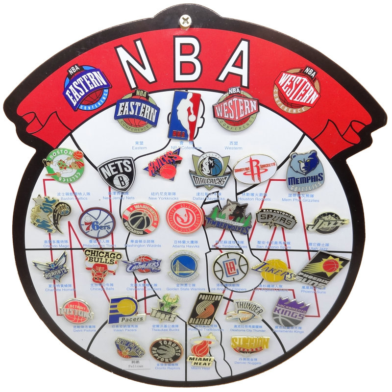 В наличии значки NBA значок баскетбольной команды значок для команды
