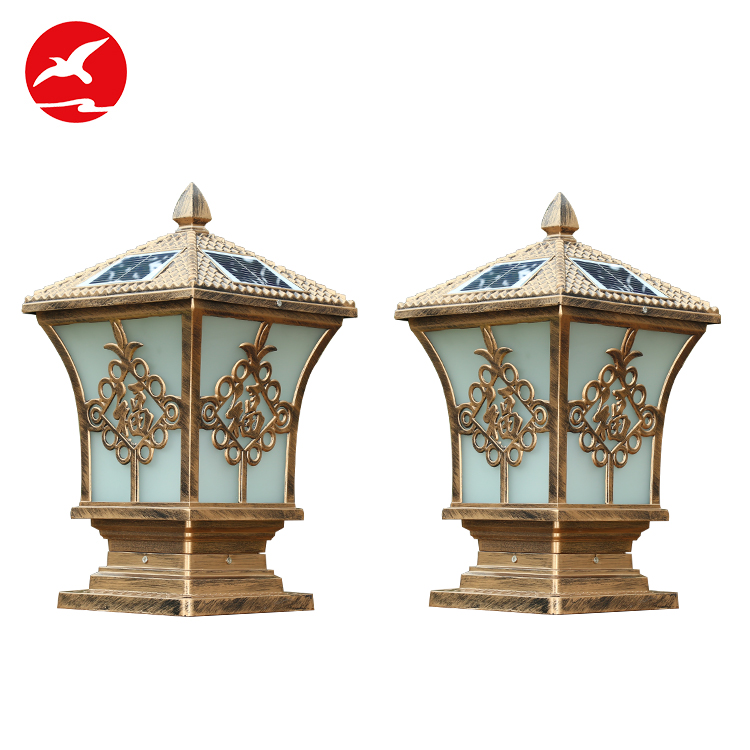 Flyinglighting outdoor solar light in pillar street gate