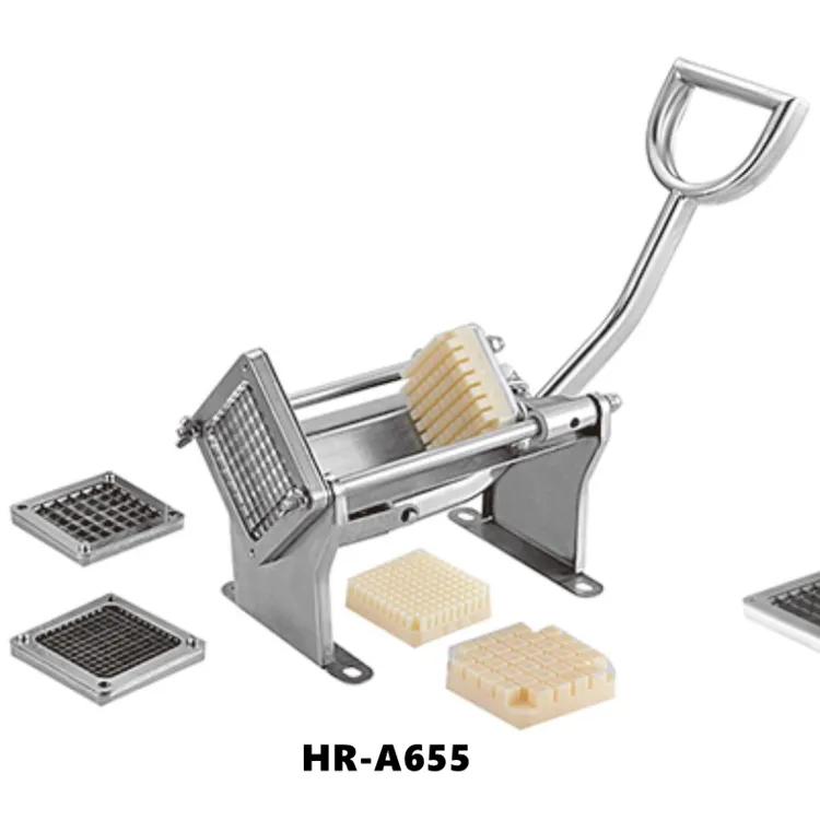 HR-A655 Good price Manual french fries maker cutting machine Long potato french fries machine